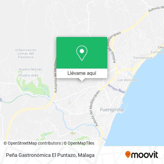 Mapa Peña Gastronómica El Puntazo