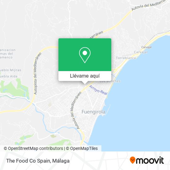 Mapa The Food Co Spain