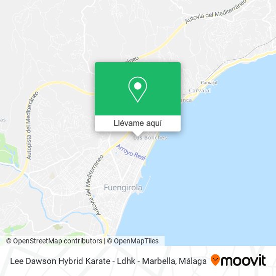 Mapa Lee Dawson Hybrid Karate - Ldhk - Marbella