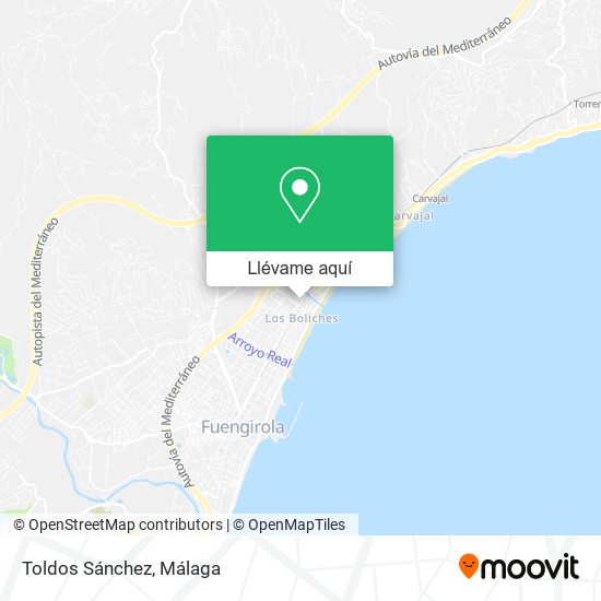 Mapa Toldos Sánchez