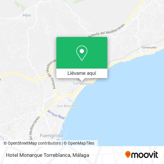 Mapa Hotel Monarque Torreblanca