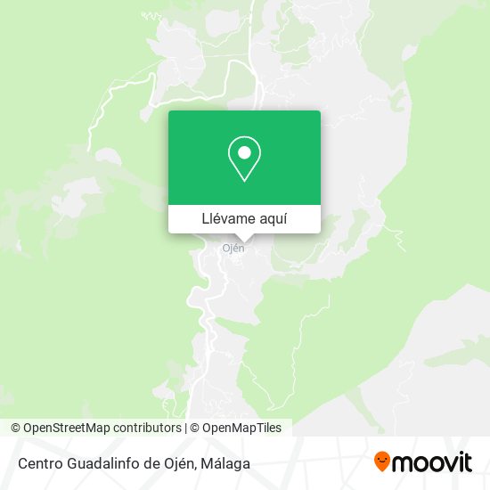 Mapa Centro Guadalinfo de Ojén