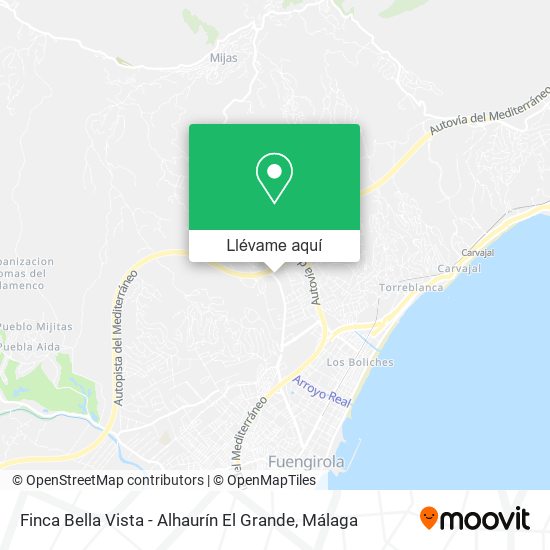 Mapa Finca Bella Vista - Alhaurín El Grande