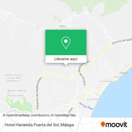 Mapa Hotel Hacienda Puerta del Sol