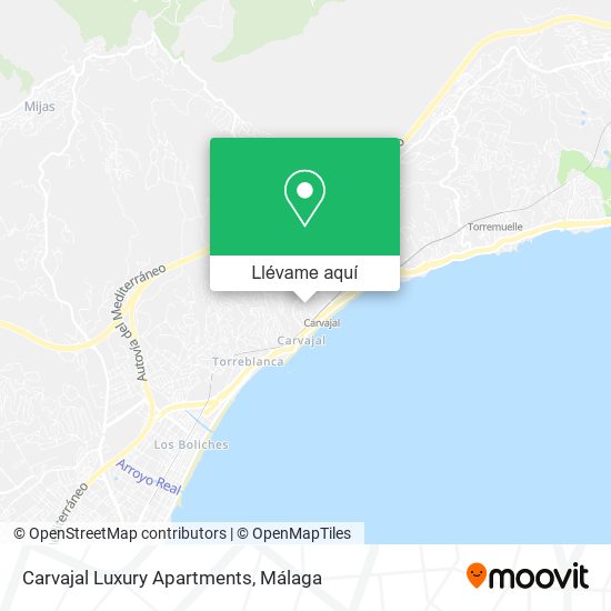 Mapa Carvajal Luxury Apartments