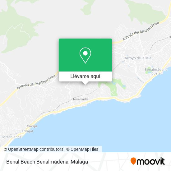 Mapa Benal Beach Benalmádena