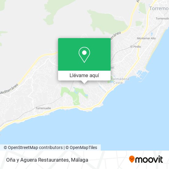 Mapa Oña y Aguera Restaurantes