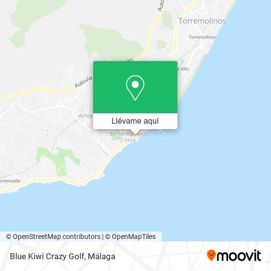 Mapa Blue Kiwi Crazy Golf