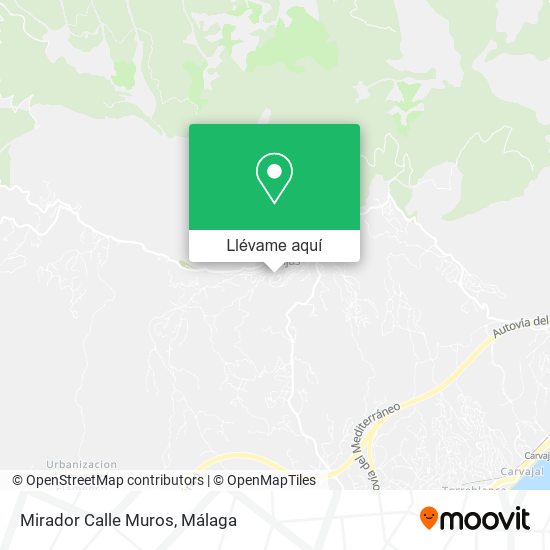 Mapa Mirador Calle Muros