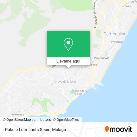 Mapa Pakelo Lubricants Spain