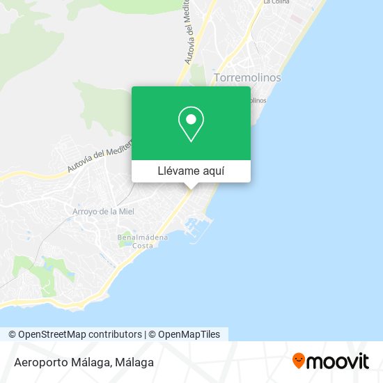 Mapa Aeroporto Málaga