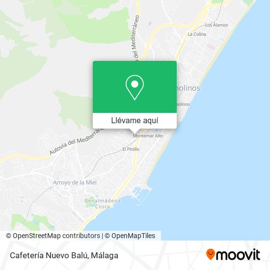 Mapa Cafetería Nuevo Balú