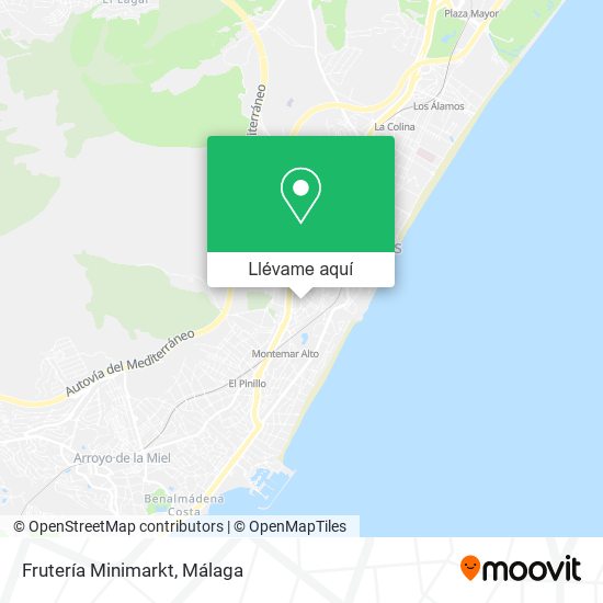 Mapa Frutería Minimarkt