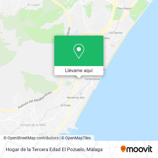 Mapa Hogar de la Tercera Edad El Pozuelo