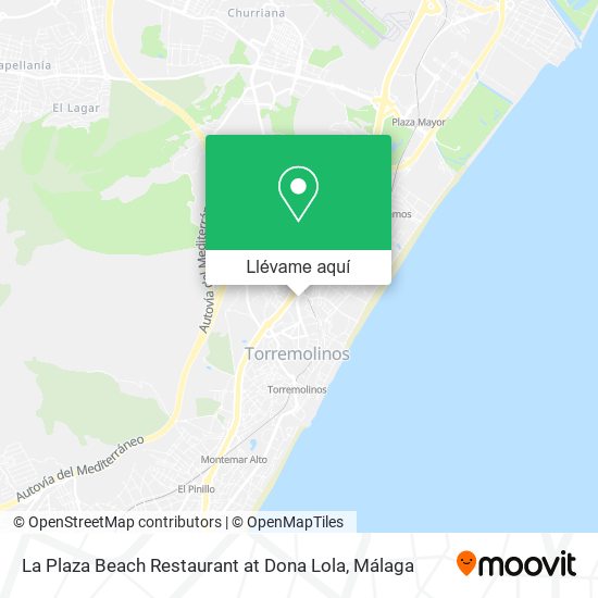 Mapa La Plaza Beach Restaurant at Dona Lola