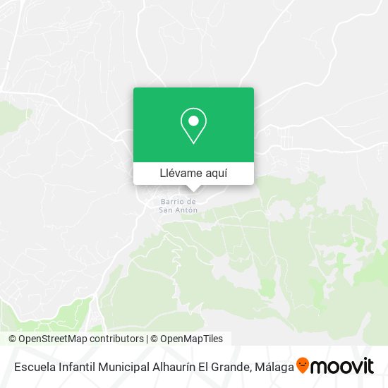 Mapa Escuela Infantil Municipal Alhaurín El Grande