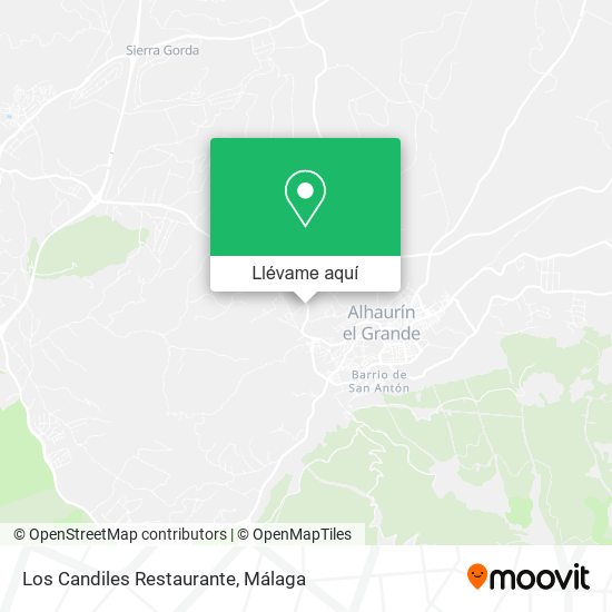 Mapa Los Candiles Restaurante