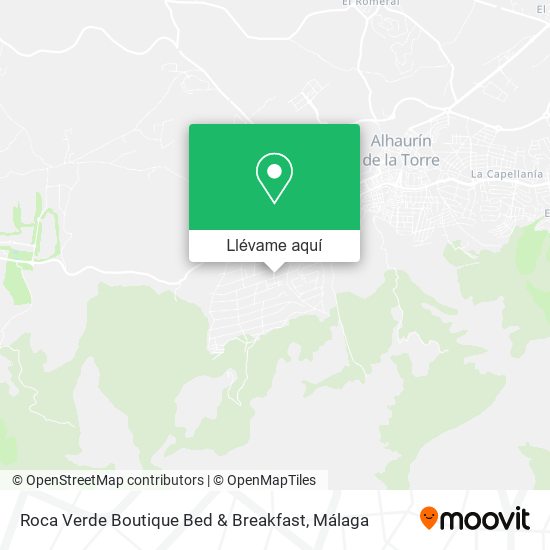 Mapa Roca Verde Boutique Bed & Breakfast