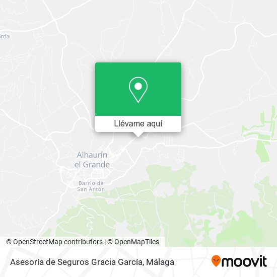 Mapa Asesoría de Seguros Gracia García