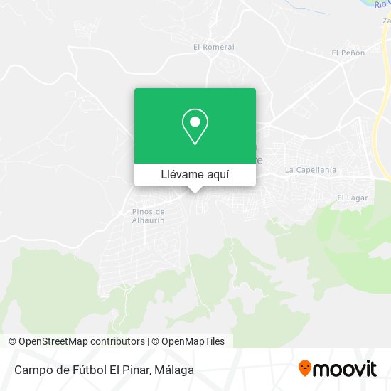 Mapa Campo de Fútbol El Pinar