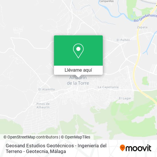 Mapa Geosand Estudios Geotécnicos - Ingeniería del Terreno - Geotecnia