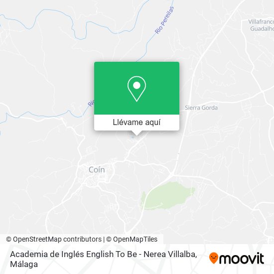 Mapa Academia de Inglés English To Be - Nerea Villalba