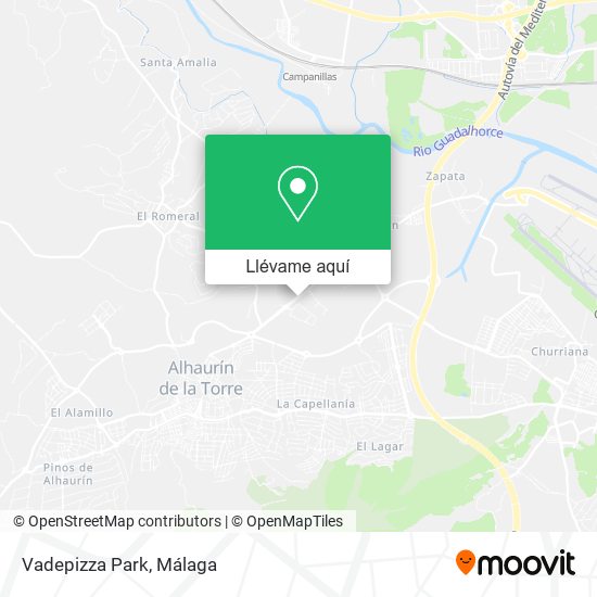 Mapa Vadepizza Park