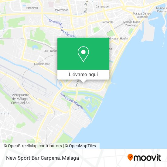 Mapa New Sport Bar Carpena