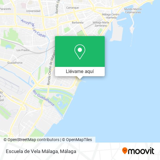 Mapa Escuela de Vela Málaga