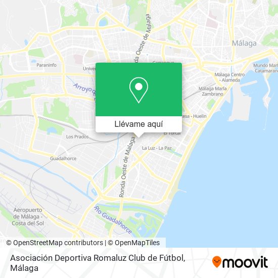 Mapa Asociación Deportiva Romaluz Club de Fútbol