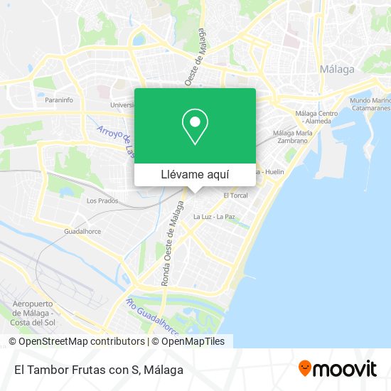 Mapa El Tambor Frutas con S