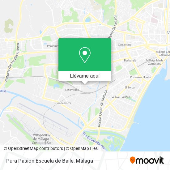 Mapa Pura Pasión Escuela de Baile