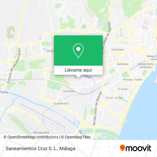 Mapa Saneamientos Cruz S. L.