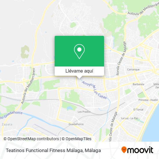 Mapa Teatinos Functional Fitness Málaga