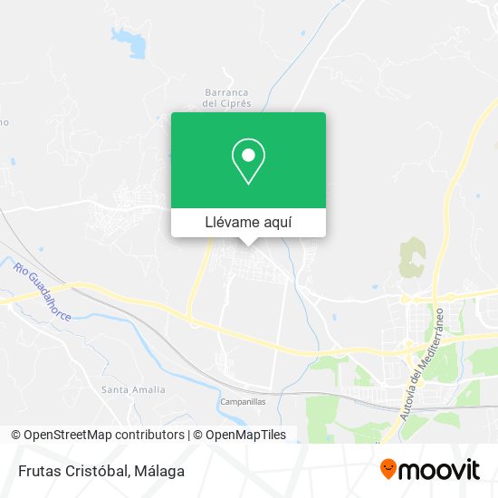Mapa Frutas Cristóbal