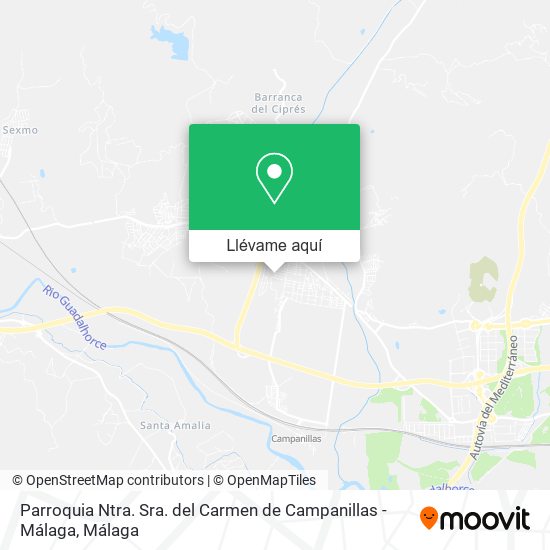 Mapa Parroquia Ntra. Sra. del Carmen de Campanillas - Málaga