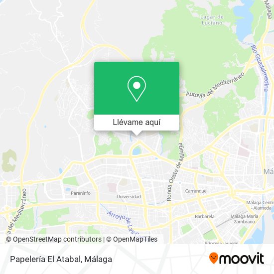 Mapa Papelería El Atabal