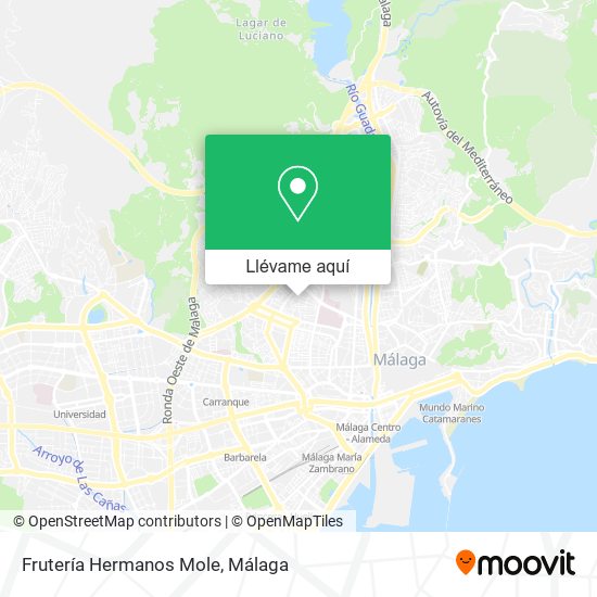 Mapa Frutería Hermanos Mole