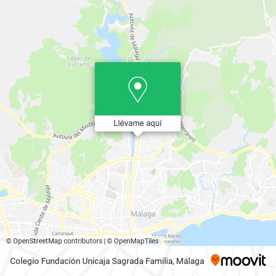 Mapa Colegio Fundación Unicaja Sagrada Familia