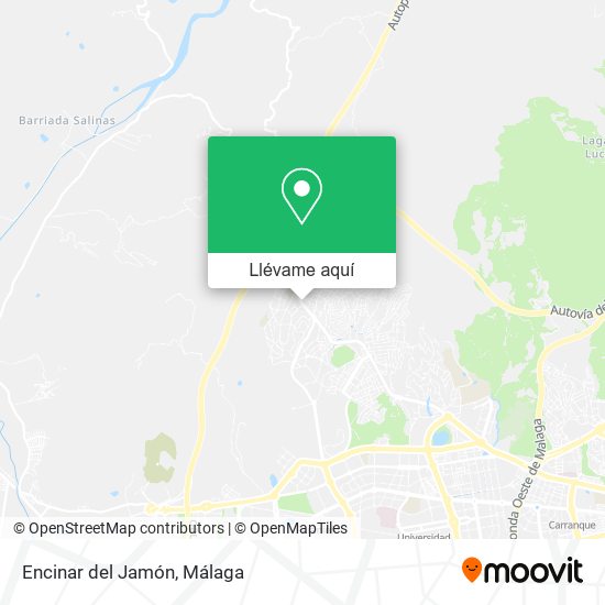 Mapa Encinar del Jamón