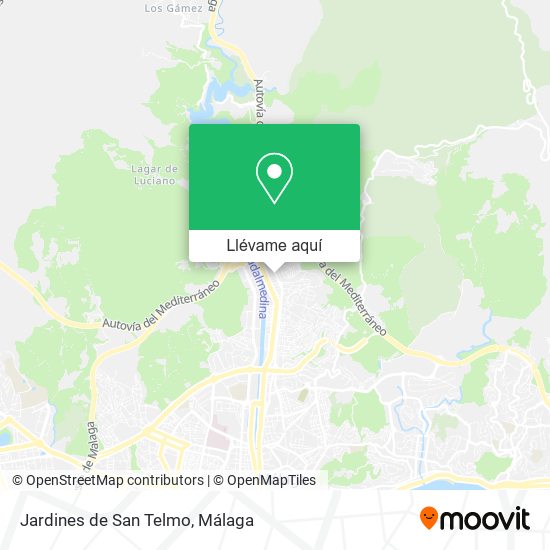 Mapa Jardines de San Telmo