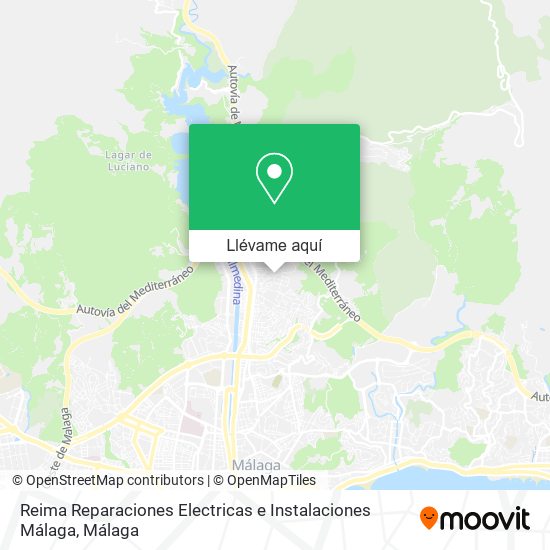 Mapa Reima Reparaciones Electricas e Instalaciones Málaga