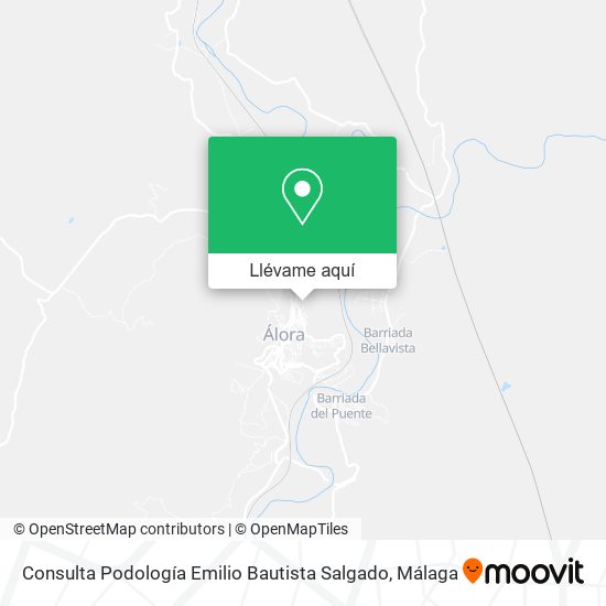 Mapa Consulta Podología Emilio Bautista Salgado