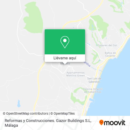 Mapa Reformas y Construcciones. Gazor Buildings S.L