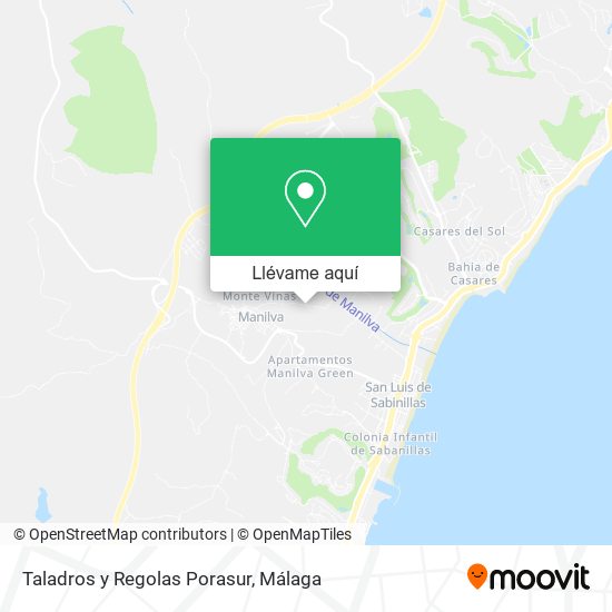 Mapa Taladros y Regolas Porasur