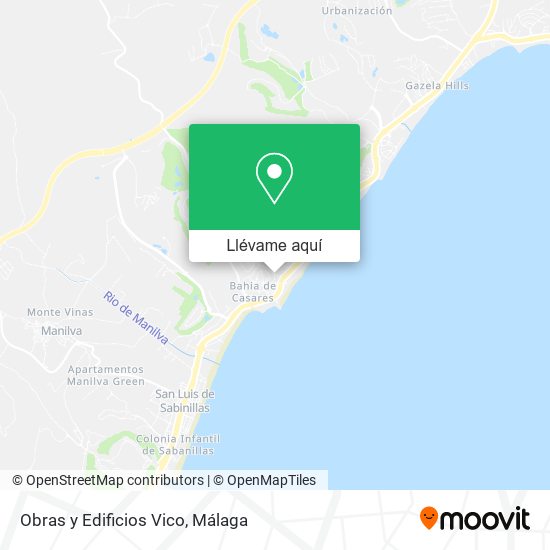Mapa Obras y Edificios Vico