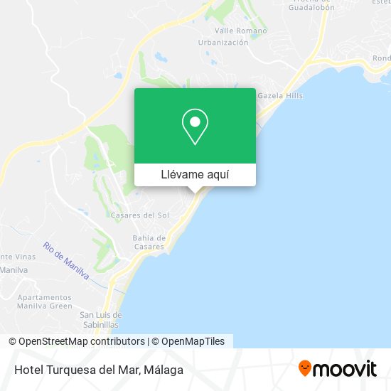 Mapa Hotel Turquesa del Mar