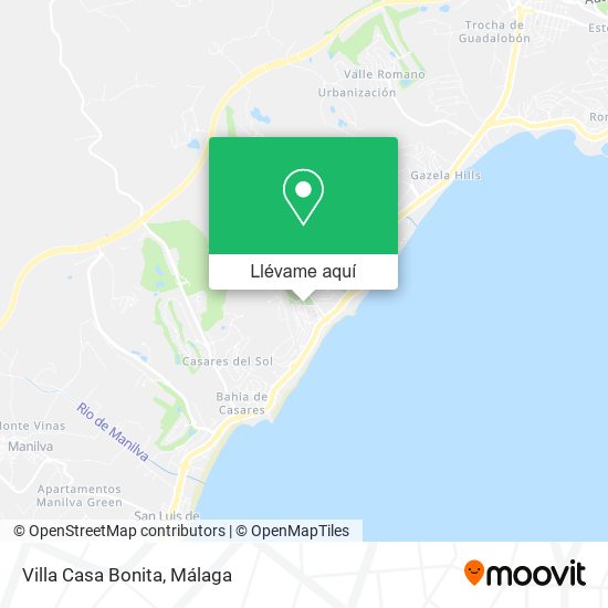 Mapa Villa Casa Bonita