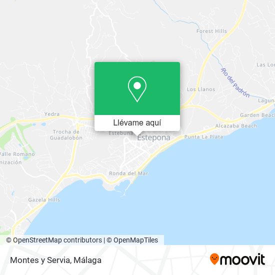 Mapa Montes y Servia