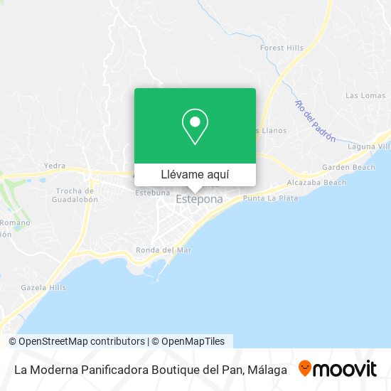 Mapa La Moderna Panificadora Boutique del Pan